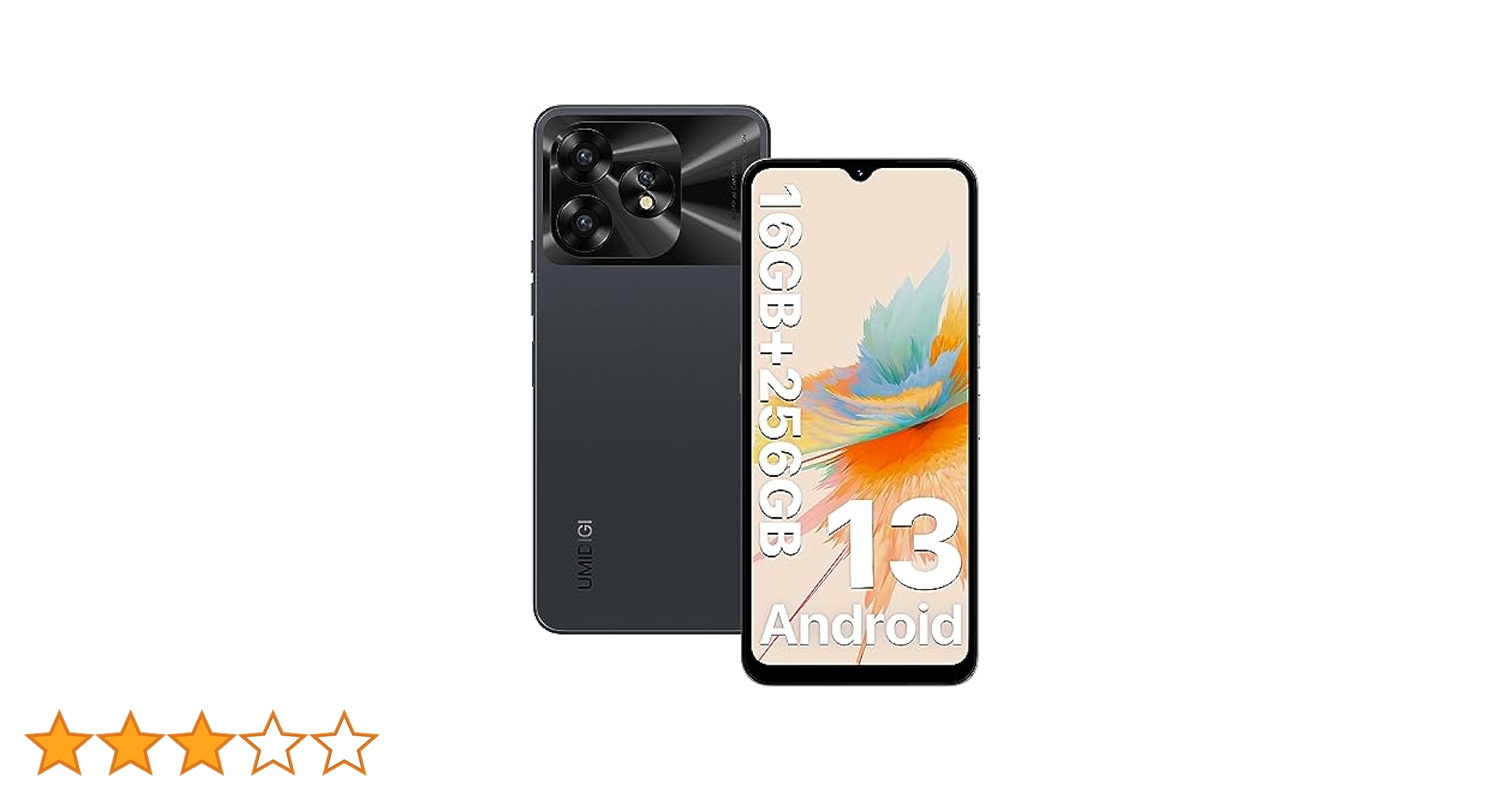 Amazon | UMIDIGI A15 SIMフリー スマホ 本体 16GB RAM+256GB